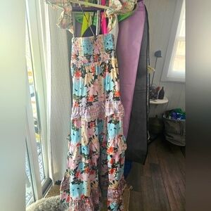 Celia B Flutter Sleeve Maxi Dress Size XL